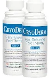 CryoDerm Cold Therapy 3 oz Roll On (3 Pack)