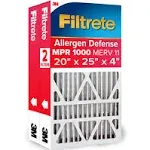 Filtrete Micro Allergen Defense Filter MPR 1000 20inch x 25inch 4inch