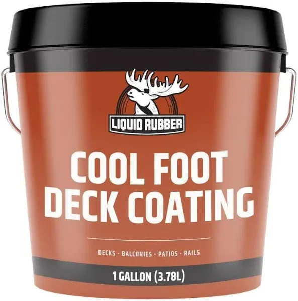 5 Gallon Cool Foot Deck Coating Solar Protection Deck Paint Non-Toxic Misty Gray