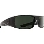 Spy Logan Sunglasses - Black - Happy Gray Green