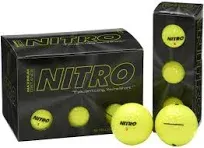 NEW NIB NITRO Maximum Distance Golf Balls White  2 Sleaves (1/2 Dozen)