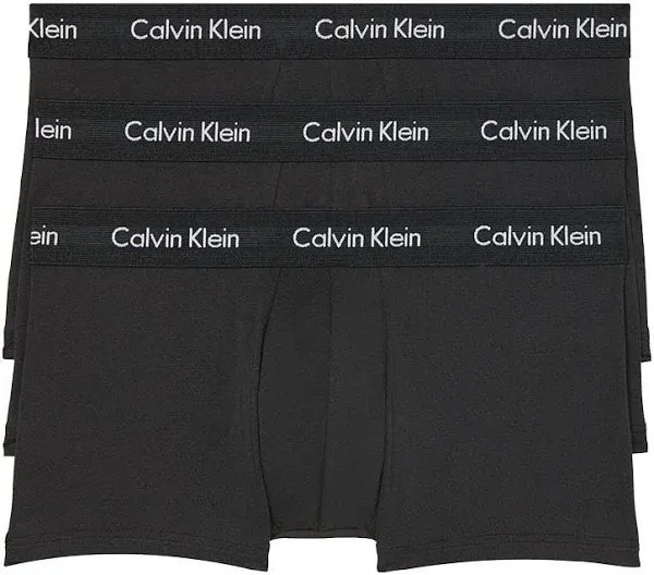 NWT Calvin Klein. Sz XL. Men&#039; 3 Pack. Stretch Low Rise Trunk. White. MSRP $45.00