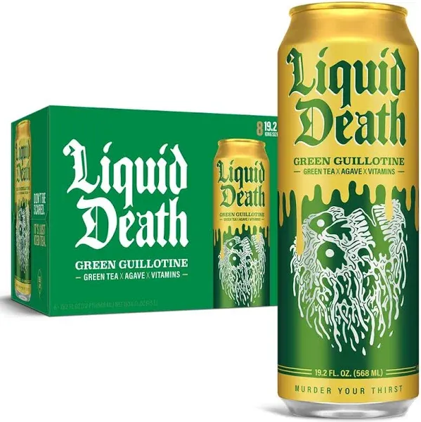 Liquid Death Green Guillotine Iced Tea