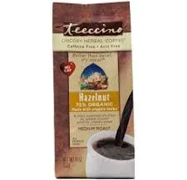 Teeccino Hazelnut Herbal Coffee Alternative,75% Organic Caffeine Free, Non Acidic,11 oz