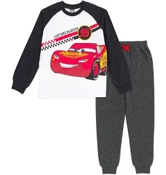 Disney Cars Mickey Mouse T-Shirt and French Terry Pants Outfit Set Infant to Big Kid Sizes (18 Months - 10-12)