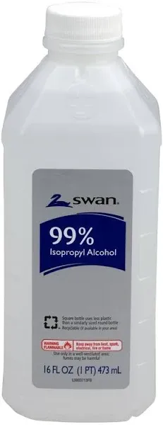 Swan Isopropyl Alcohol, 99%, Pint, 16 OZ