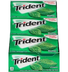 Trident Purely Sugar Free Spearmint Gum With Xylitol (21 g)