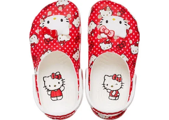 Hello Kitty x Crocs Toddler Red Classic Clog