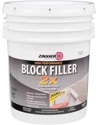 Zinsser White Water-Based Acrylic Block Filler 5 gal