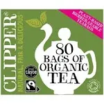 Clipper Organic Fairtrade Everyday - USDA Organic, Non-GMO, Fair Trade, Sustainable Caffeinated Tea, 1 Pack, 80 Unbleached Tea Bags