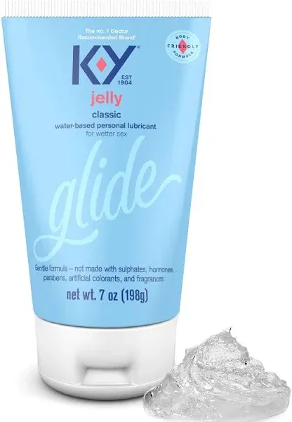 K-Y Glide Jelly Classic Personal Lubricant (7 oz)