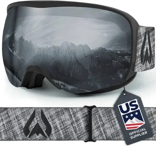 Wildhorn Outfitters Wildhorn Cristo Ski Goggles Men Women 100% UV Anti-Fog OTG Snowboard Goggles