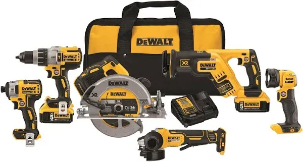 DeWalt 20V Max XR 6 Tool Combo Kit