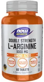 Now Foods Double Strength L-Arginine 1000 mg 60 Tablet