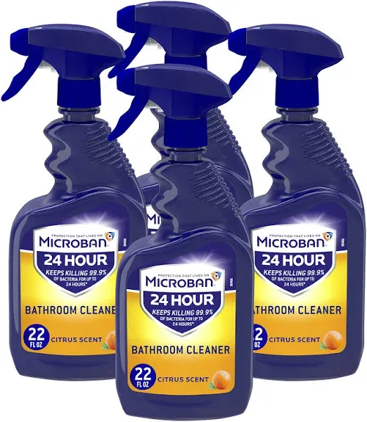 Microban Bathroom Cleaning Spray, 27 count