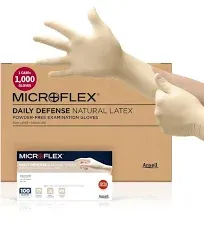 Microflex 10-754 Daily Defense Disposable Latex Gloves for Cleaning