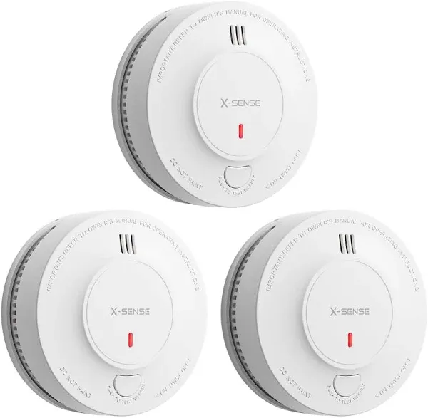 X-Sense SD2J0AX Smoke Detector, 10-Year Battery Fire Smoke Alarm with Enhanced