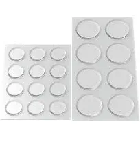 GorillaGrit Round Clear Adhesive Bumpers Combo