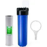 ISPRING Whole House 20&#034; Water Filtration System w/ Carbon Block 1-Stage Threaded