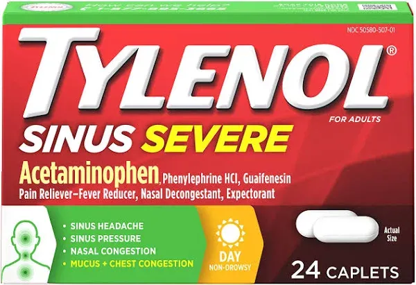 Tylenol Sinus Severe Caplets