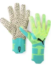 PUMA Men GK Future Ultimate NC Goalkeeper Green Gloves Football Goalie 04184102