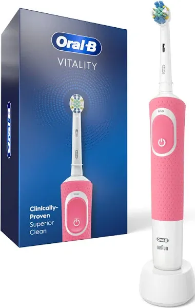 Oral-B Vitality Flossaction Rechargeable Electric Toothbrush, Pink