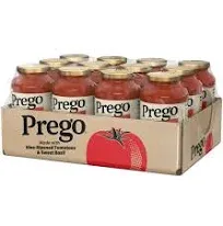 Prego Traditional Pasta Sauce 24 oz Jar (Case of 12)