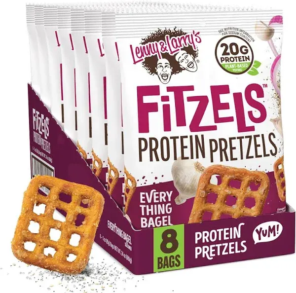 Lenny & Larry's Fitzels Everything Bagel Seasoned Protein Pretzels (3 oz)