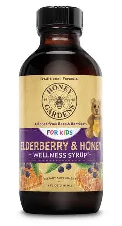 Honey Gardens Kids Elderberry & Honey Syrup