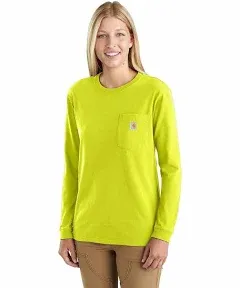 Carhartt Women's Loose Fit Heavyweight Long-Sleeve Pocket T-Shirt