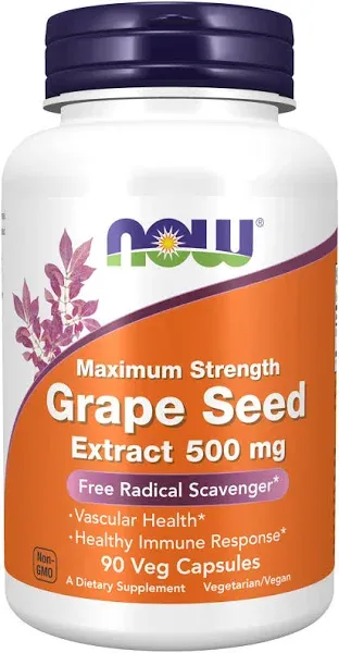 Grape Seed Extract 500 mg 90 VegCaps By Now Foods