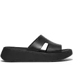 Fitflop | Women&#039;s F-Mode Leather Flatform Fisherman Sandals - Black | Realry