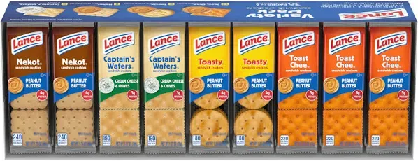 Lance Sandwich Crackers Variety Pack 36 Count