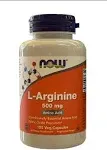 Now - L-Arginine 500 mg - 250 Capsules