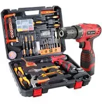 Tool Set with Drill, 108Pcs Cordless Drill Household Power Tools Set....