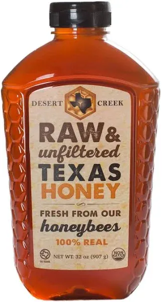 Desert Creek - Raw Honey, Natural Premium and Pure Texas Product - 1 Gallon