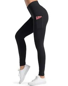 Dragon Fit High Waist Yoga Capris with 3 Pockets,Tummy Control Workout Running 4