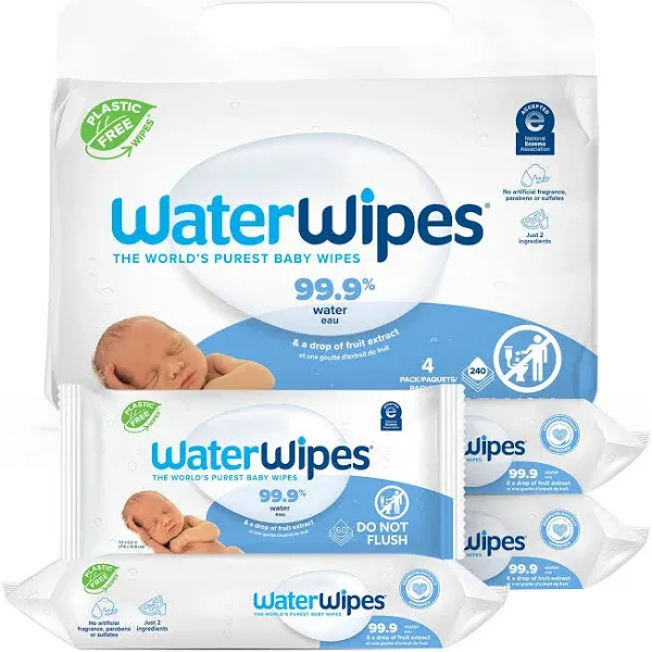 WaterWipes Baby Wipes With 99.9% Water