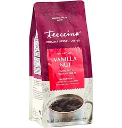 Teeccino Mediterranean Herbal Coffee - Medium Roast - Caffeine Free - Vanilla Nut - 11 Oz