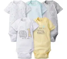 Gerber Baby Boy or Girl Gender Neutral Onesies Short Sleeve Bodysuits