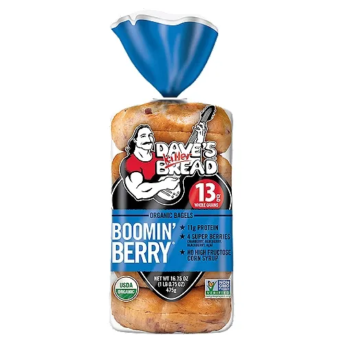 Dave's Killer Bread Bagels Organic Boomin' Berry (1.05 lbs)