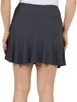 IBKUL Women's Flounce Skort - Solid 12167503 - X-Large Charcoal