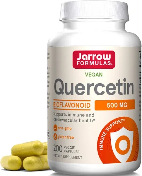 Jarrow Formulas Quercetin Dietary Supplement, 500 mg, Capsules - 100 count