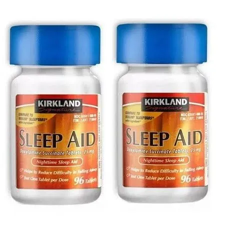 Kirkland Signature Doxylamine Succinate Sleep Aid, 25 mg - 192 Tablets  exp 2027