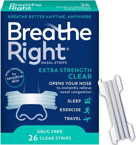 Breathe Right Extra Clear Nasal Strips