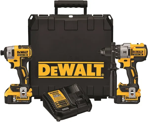 DeWalt 20V Max Brushless Hammer-Drill Impact Driver Kit DCK299P2