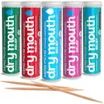 Xero Picks Dry Mouth Relief - Infused Flavored Toothpicks for Long Lasting Fresh Breath & Dry Mouth Prevention - 100 Picks - 5 Pack - Mints Variety