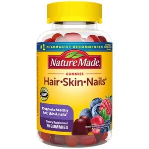 Nature Made Hair Skin and Nails with Biotin 2500 mcg Gummies, 90 ct | CVS