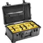 Pelican 1510 Carry On Case with Padded Dividers - Black