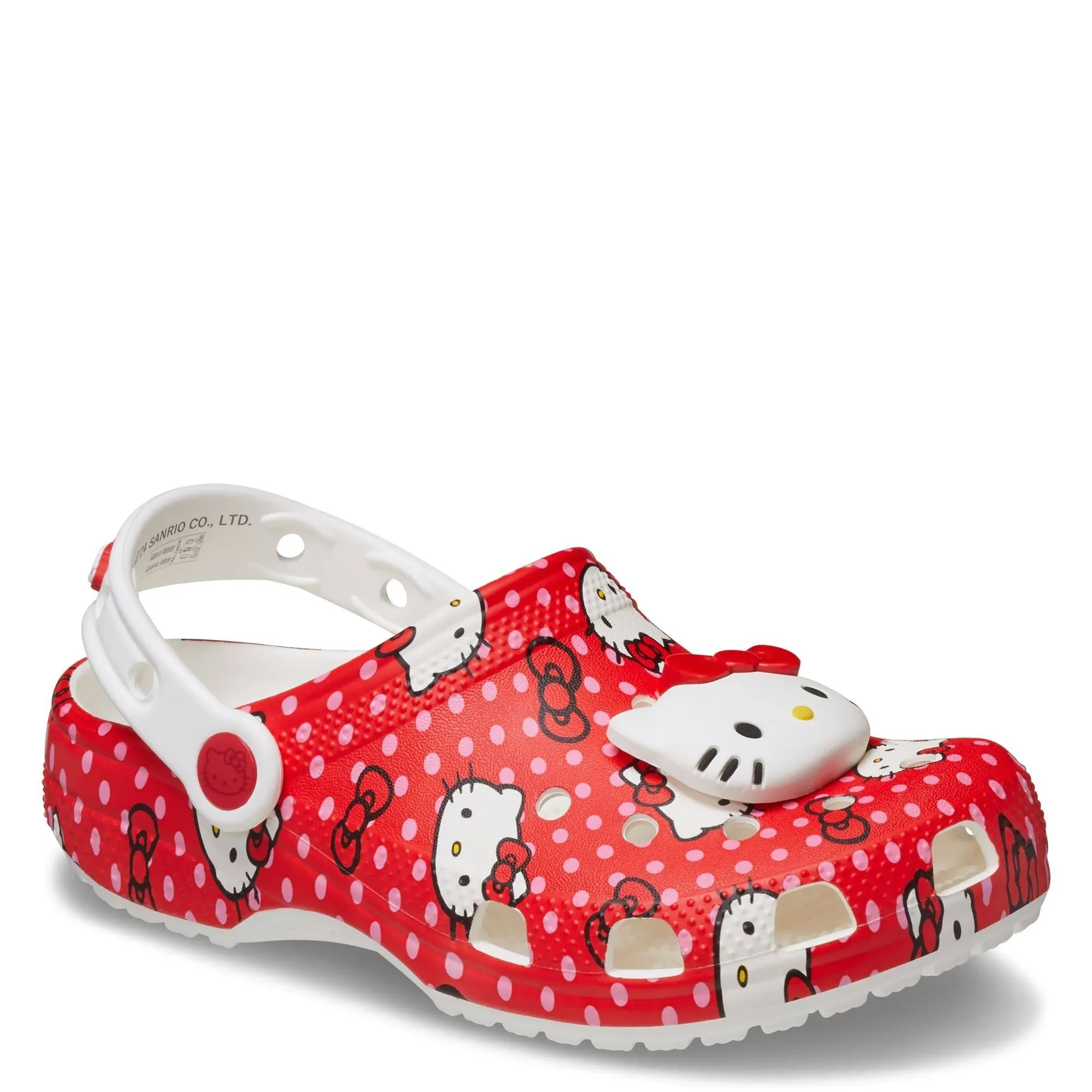 Crocs Kids' Hello Kitty Red Classic Clog, Red, J2